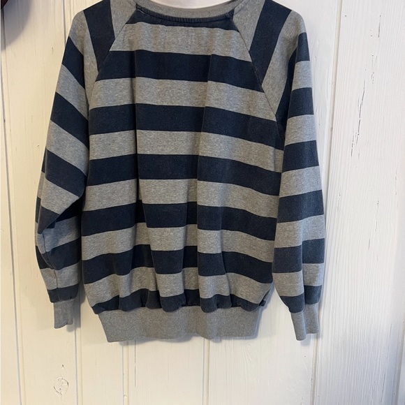 BDG women Crewneck Sweater in Gray and Black Stripes - Picture 3 of 4